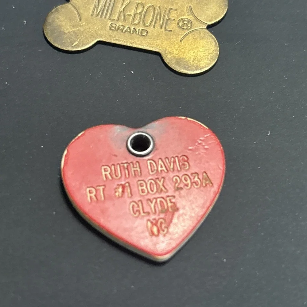 23 Vintage Dog Tags Rabies Vaccination Waynesville NC Pet ID Milk-Bone 1980s